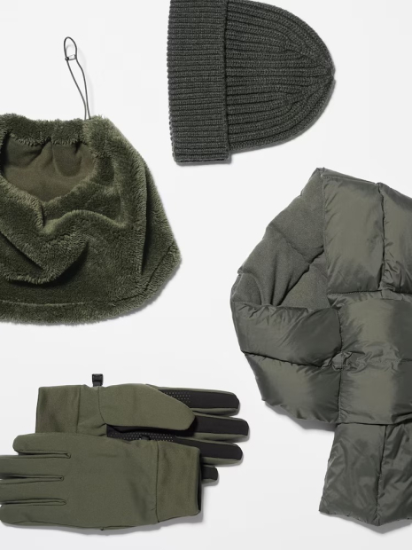 Функциональные перчатки HEATTECH Uniqlo на подкладке из флиса 1159832866 (Зеленый L)
