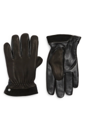 Мужские кожаные перчатки UGG 1159794854 (Черный, XL)