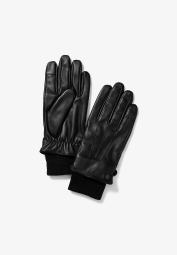 Чоловічі шкіряні рукавички Michael Kors 1159834531 (Чорний L)