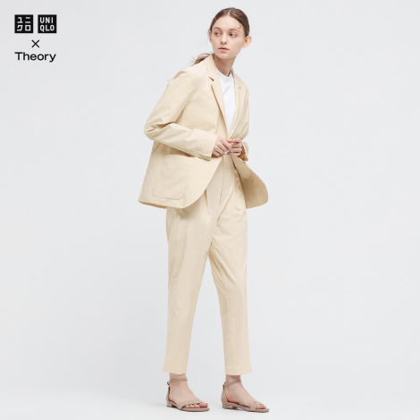 Классический пиджак UNIQLO на пуговице 1159780406 (Бежевый, M)