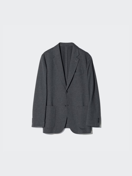 Классический пиджак UNIQLO на пуговицах 1159832809 (Серый L)