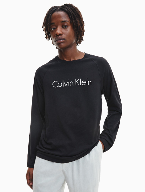 Мужская пижама Calvin Klein кофта и штаны 1159773747 (Черный/Серый, S)