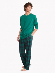 Мужская пижама Tommy Hilfiger домашняя кофта и штаны 1159762622 (Зеленый, L)