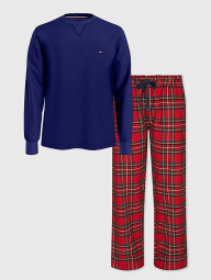 Мужская пижама Tommy Hilfiger кофта и штаны 1159773665 (Красный/Синий, XXL)