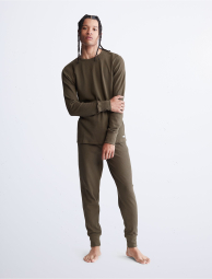 Мужская пижама Calvin Klein кофта и штаны 1159783198 (Зеленый, L)