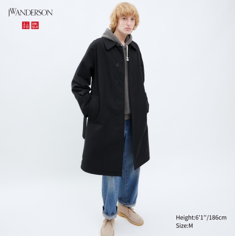 Тренч UNIQLO 1159798613 (Черный, XL)