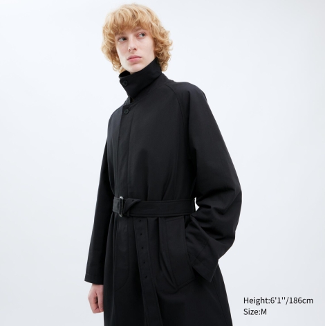 Тренч UNIQLO 1159798613 (Черный, XL)