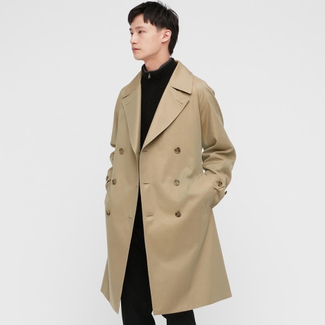 Тренч UNIQLO 1159798711 (Бежевый, XXL)