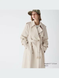 Пальто-тренч UNIQLO с поясом 1159832767 (Бежевый XXL)