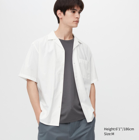 Рубашка с коротким рукавом UNIQLO 1159781280 (Белый, 3XL)