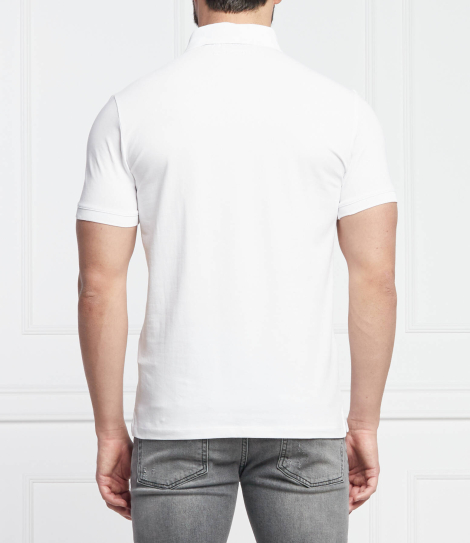 Мужская футболка-поло Karl Lagerfeld Paris с принтом 1159790667 (Белый, M)