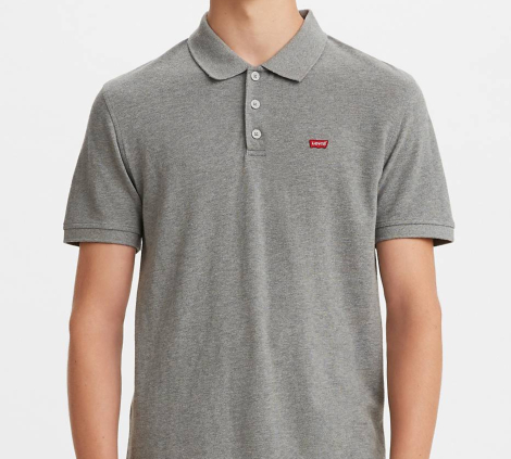 Мужская футболка-поло Levi's 1159806842 (Серый, S)