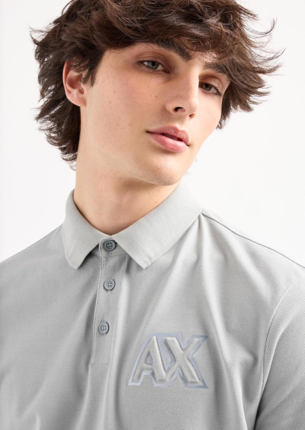 Футболка-поло Armani Exchange 1159815568 (Серый XXL)