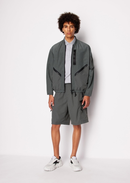 Футболка-поло Armani Exchange з логотипом 1159821752 (Сірий S)