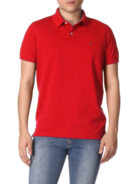 Чоловічі футболки-поло Tommy Hilfiger з логотипом 1159825166 (Червоний 3XL)
