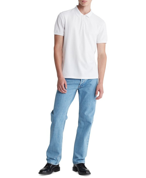 Мужская тенниска Calvin Klein с коротким рукавом 1159830469 (Белый M)