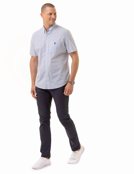 Рубашка с коротким рукавом U.S. Polo Assn тенниска 1159832106 (Синий M)