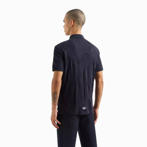 Футболка-поло Armani Exchange з принтом 1159832290 (Синій M)