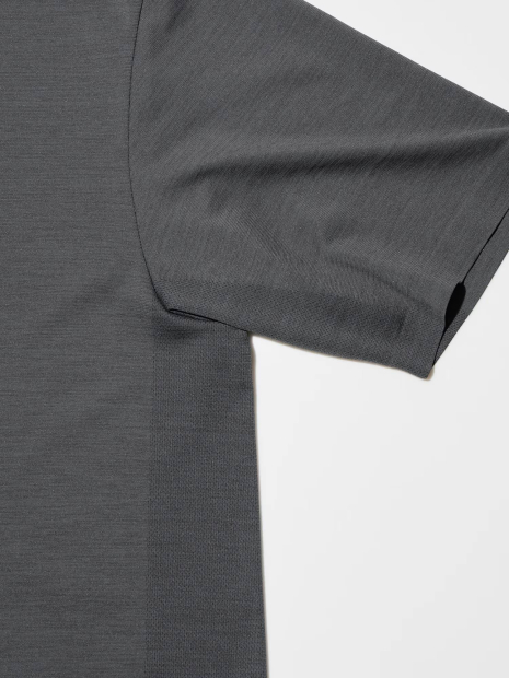 Футболка-поло UNIQLO с технологией DRY-EX 1159832698 (Серый L)