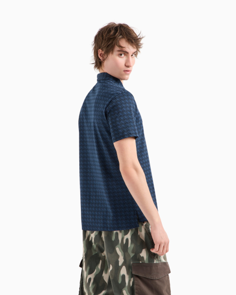 Футболка-поло Armani Exchange 1159833997 (Синій L)