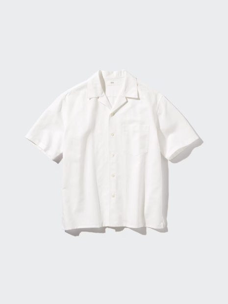 Рубашка с коротким рукавом UNIQLO 1159834331 (Белый L)