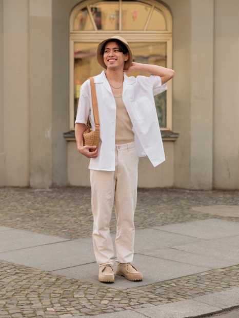 Рубашка с коротким рукавом UNIQLO 1159834331 (Белый L)