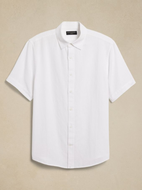 Рубашка с коротким рукавом Banana Republic 1159834791 (Белый XL)