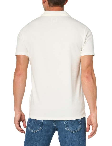 Чоловічі футболки-поло GUESS з логотипом 1159835663 (Молочний XXL)