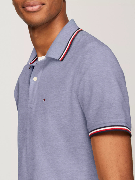 Чоловічі футболки-поло Tommy Hilfiger із захистом від сонця 1159835891 (Блакитний S)
