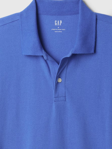 Мужская футболка-поло GAP 1159836418 (Синий S)
