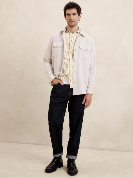 Мужская тенниска Banana Republic с коротким рукавом 1159837338 (Молочный XXL)