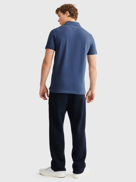 Мужская футболка-поло Tommy Hilfiger с логотипом 1159837481 (Синий XL)
