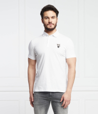 Мужская футболка-поло Karl Lagerfeld Paris с принтом 1159790668 (Белый, L)