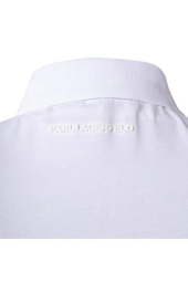 Мужская футболка-поло Karl Lagerfeld Paris с принтом 1159790666 (Белый, S)