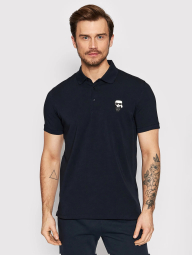 Мужская футболка-поло Karl Lagerfeld Paris с принтом 1159790672 (Синий, S)