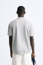 Чоловічі футболки-поло ZARA зі блискавкою 1159803100 (Зелений, XL)