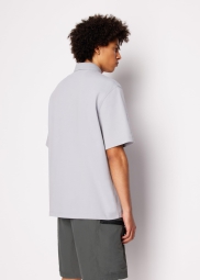 Футболка-поло Armani Exchange з логотипом 1159821752 (Сірий S)