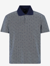 Футболка-поло Armani Exchange с принтом 1159823757 (Синий XXL)