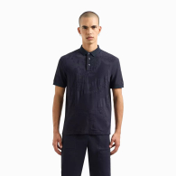 Футболка-поло Armani Exchange с принтом 1159832290 (Синий M)