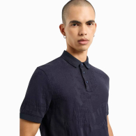 Футболка-поло Armani Exchange с принтом 1159832290 (Синий M)