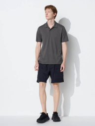 Футболка-поло UNIQLO с технологией DRY-EX 1159832698 (Серый L)