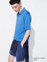 Футболка-поло UNIQLO с технологией DRY-EX 1159834083 (Голубой XL)