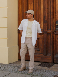 Рубашка с коротким рукавом UNIQLO 1159834331 (Белый L)