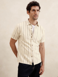 Мужская тенниска Banana Republic с коротким рукавом 1159837338 (Молочный XXL)