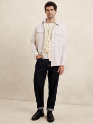 Мужская тенниска Banana Republic с коротким рукавом 1159837338 (Молочный XXL)