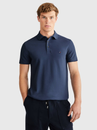 Мужская футболка-поло Tommy Hilfiger с логотипом 1159837481 (Синий XL)