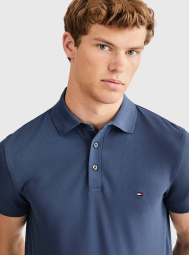 Мужская футболка-поло Tommy Hilfiger с логотипом 1159837481 (Синий XL)