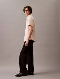 Мужская рубашка Calvin Klein с коротким рукавом 1159837524 (Бежевый XXL)