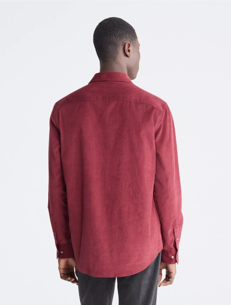 Чоловіча вельветова сорочка Calvin Klein 1159808230 (червоний, S)