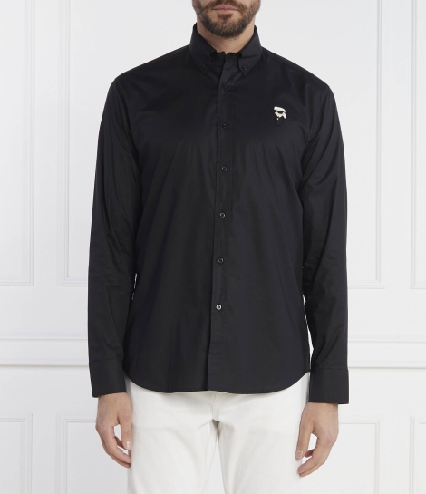 Чоловічі сорочки Karl Lagerfeld Paris з логотипом 1159808951 (Чорний, XL)
